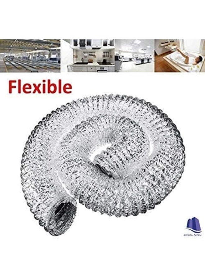 Royal Apex Aluminium Flexible Duct Venting Duct Hose For Air Exhaust Line Air Condition Line 10 Inch  - Image 3