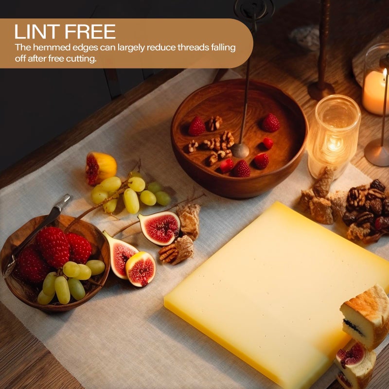 eFond Cheesecloth, 9 Square Feet Grade 100 Cheese Cloths for Straining Reusable, Washable, Lint Free and Ultra Fine Mesh Unbleached Pure Cotton Cheese Cloths for Cooking with Hemmed 2 Edges (1 Yard) - Image 3