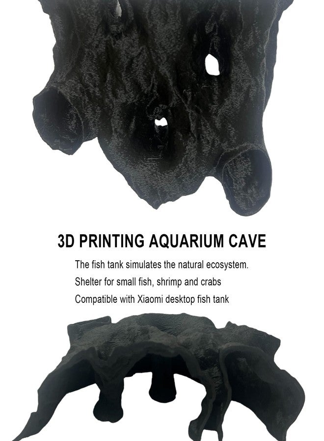 LIYAOLI Aquarium Ornaments Cave Tunnel with Viewing Ports | Fish Tank Decoration Hideout for Pleco, Shrimp & Corydoras | Substrate-Friendly Design & Sinking Base - Image 3
