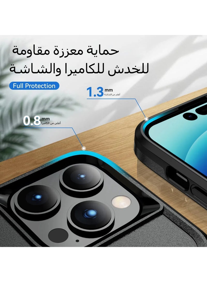 for iPhone 16 Pro Max Case Wallet Case with Card Holder Slot Ring Kickstand Armor  Shockproof Case Heavy Duty Protective Case Cover for iPhone 16 Pro Max Phone Case  - Image 2