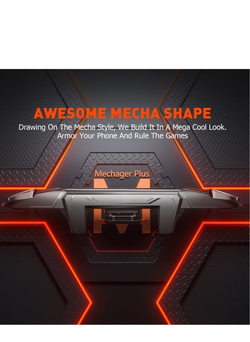 Generic - Gaming Triggers, Mobile Game Controller Integrated Triggers Aim Button Shooter Joystick iPhone and Android Trigger Black - Image 1