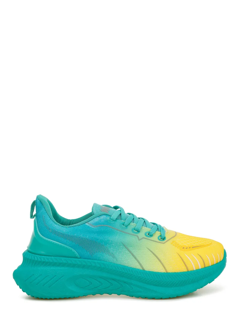 London Rag Gradient Flyknit Sneakers in Green