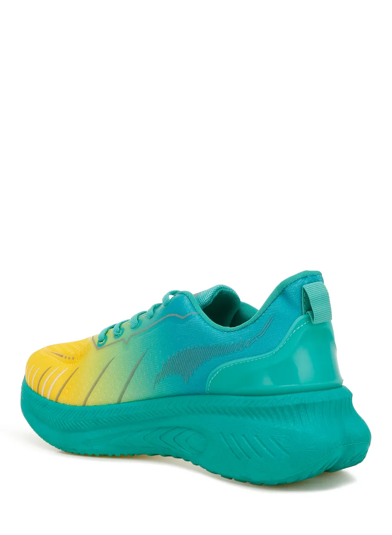 London Rag Gradient Flyknit Sneakers in Green