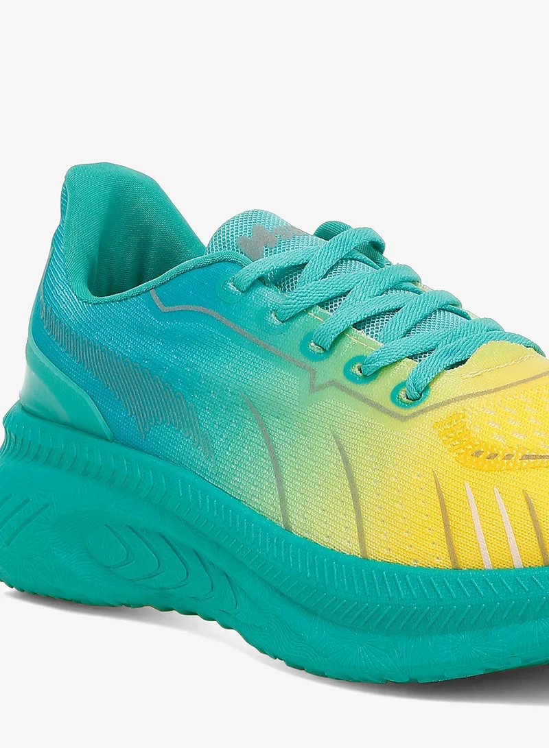 London Rag London Rag Women's Gradient Flyknit Sneakers in Green