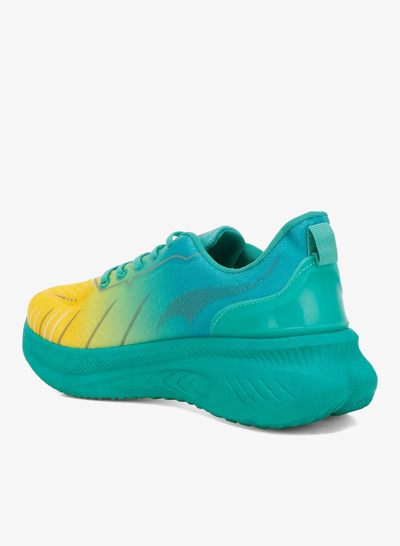 London Rag London Rag Women's Gradient Flyknit Sneakers in Green