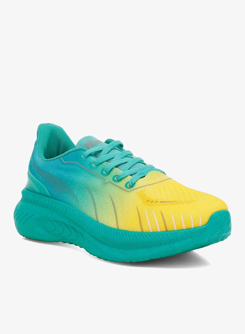 London Rag London Rag Women's Gradient Flyknit Sneakers in Green