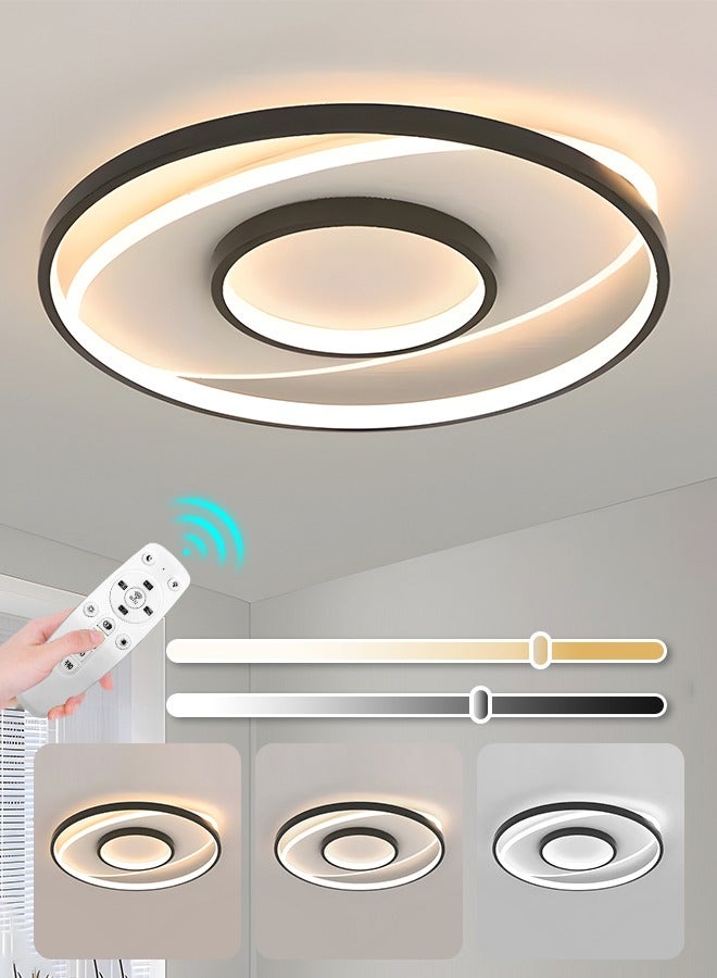 YATAI LIGHTING ضوء سقف LED حديث لغرفة النوم، غرفة المعيشة والدراسة بتصميم جديد بسيط وإحساس فاخر - قابل للتعديل بثلاثة ألوان، إضاءة ثلاثية الحرارة - Image 1