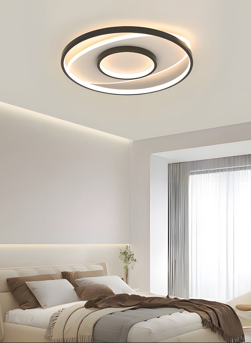 YATAI LIGHTING ضوء سقف LED حديث لغرفة النوم، غرفة المعيشة والدراسة بتصميم جديد بسيط وإحساس فاخر - قابل للتعديل بثلاثة ألوان، إضاءة ثلاثية الحرارة - Image 2