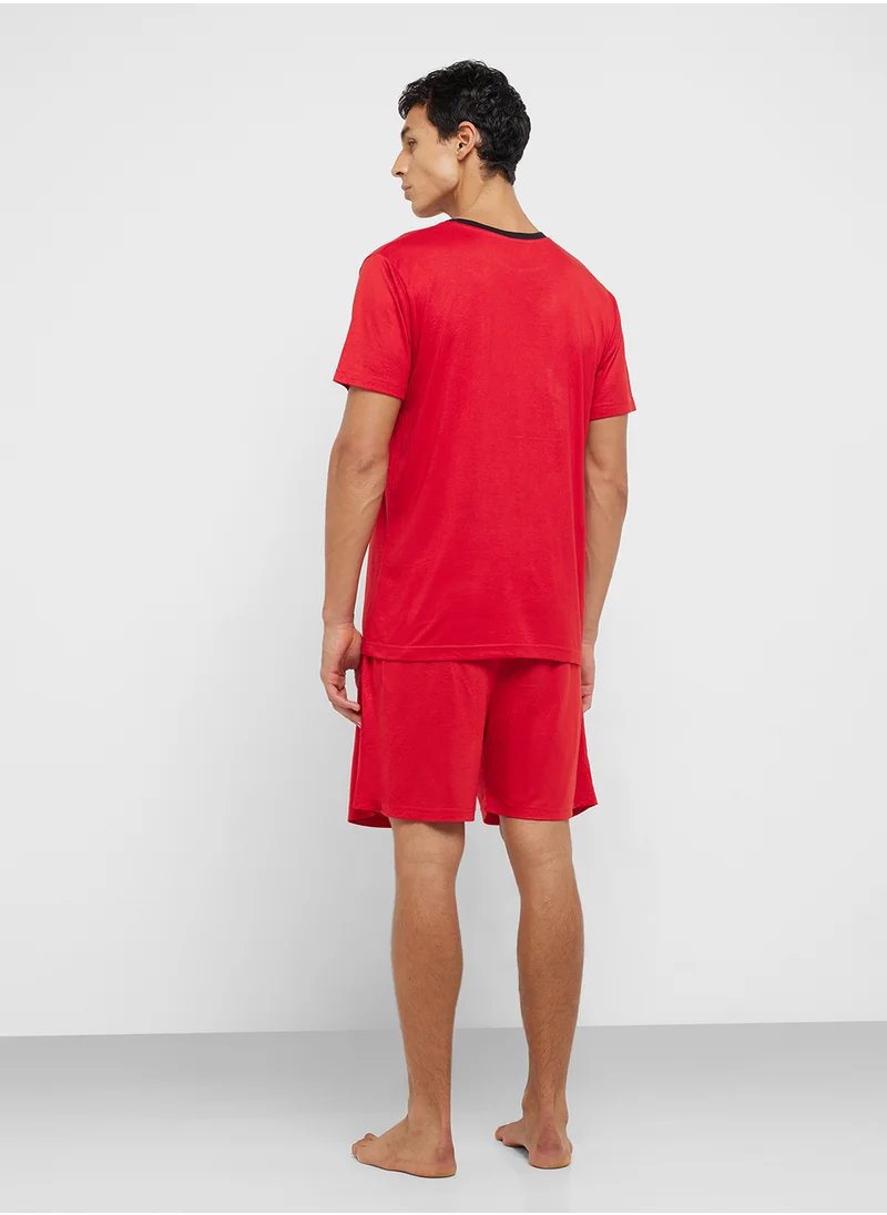 Seventy Five Nightwear T-Shirt & Shorts Set