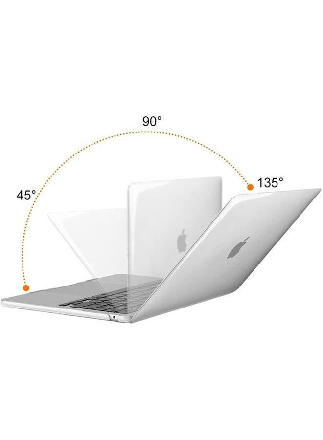 Case Compatible with MacBook Air 13 inch 2025 2024 2023 2022 M4 A3240 M3 A3113 M2 A2681 Plastic Hard Shell + TPU Keyboard Skin Cover for 13.6 Case, Crystal Clear - Image 4