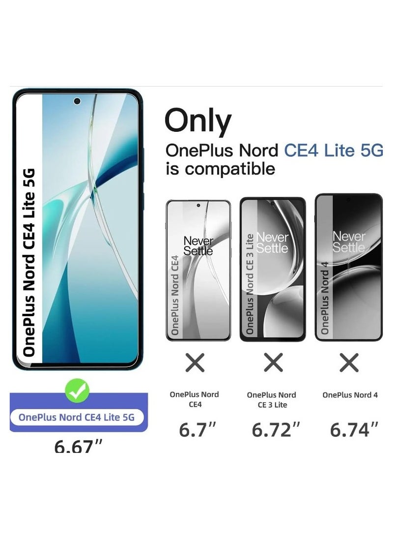 Generic 2 Pack creen protector for Oneplus Nord CE4 Lite, 9H Hardness Anti-Scratch Tempered Glass flim, Case Friendly  - Image 2
