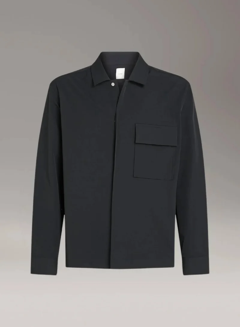 Calvin Klein Ck Black Stretch Overshirt for Men | Best Price UAE