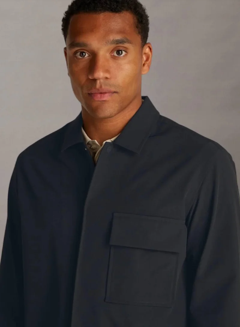 Calvin Klein Ck Black Stretch Overshirt for Men | Best Price UAE