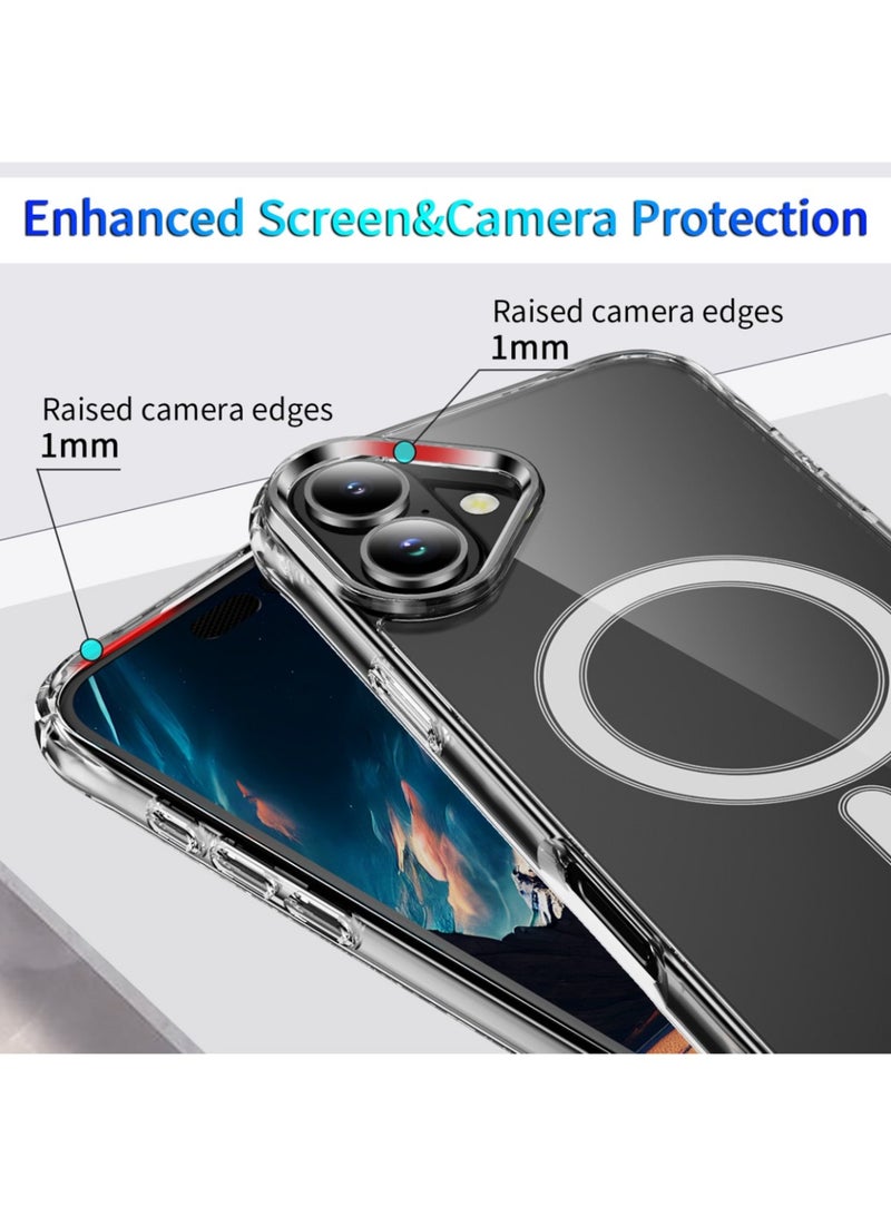 Abania iPhone 17 Case Clear MagSafe Magnetic Phone Case Anti-Yellowing Military-Grade Shockproof Slim Protective Phone Cover for iPhone 17 6.3 inch - Image 4