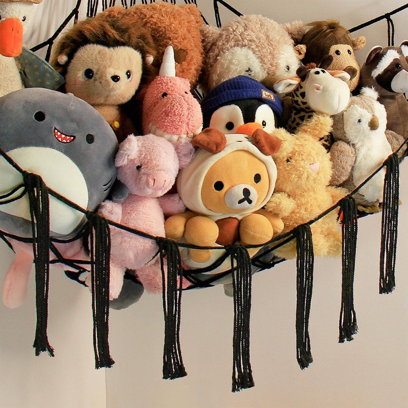 mirolam Stuffed Animal Storage Hammock Net - Toy Hammock Net for Stuffed Animals Corner - Hanging Stuff Animal Organizer Holder Large Organization Boys Room Decor - Image 3