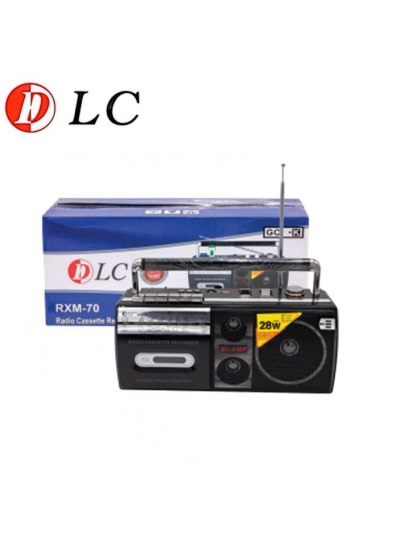 DLC DLC Radio Cassette Recorder - Black RXM-70 