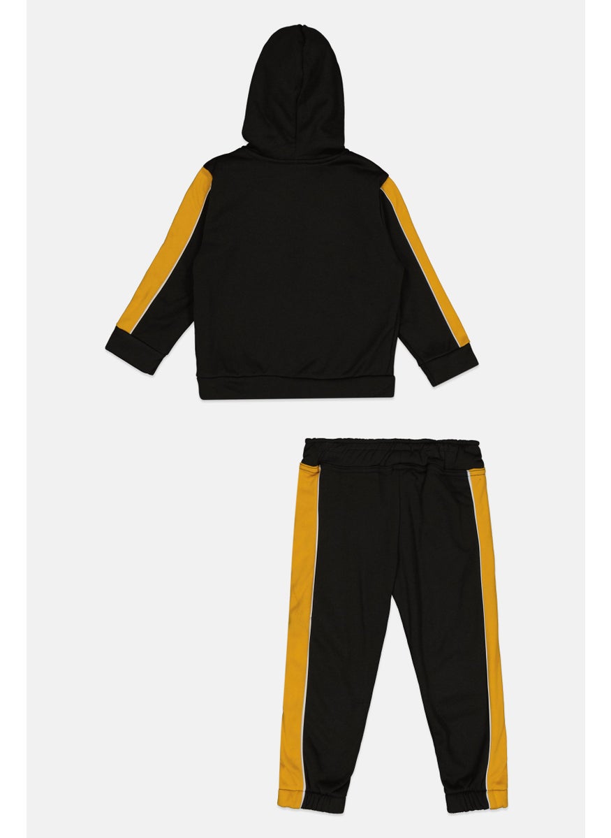 Body Glove Toddlers Boy 2Pcs Printed Sweatshirts And Jogger Pants Set, Black  - Image 2