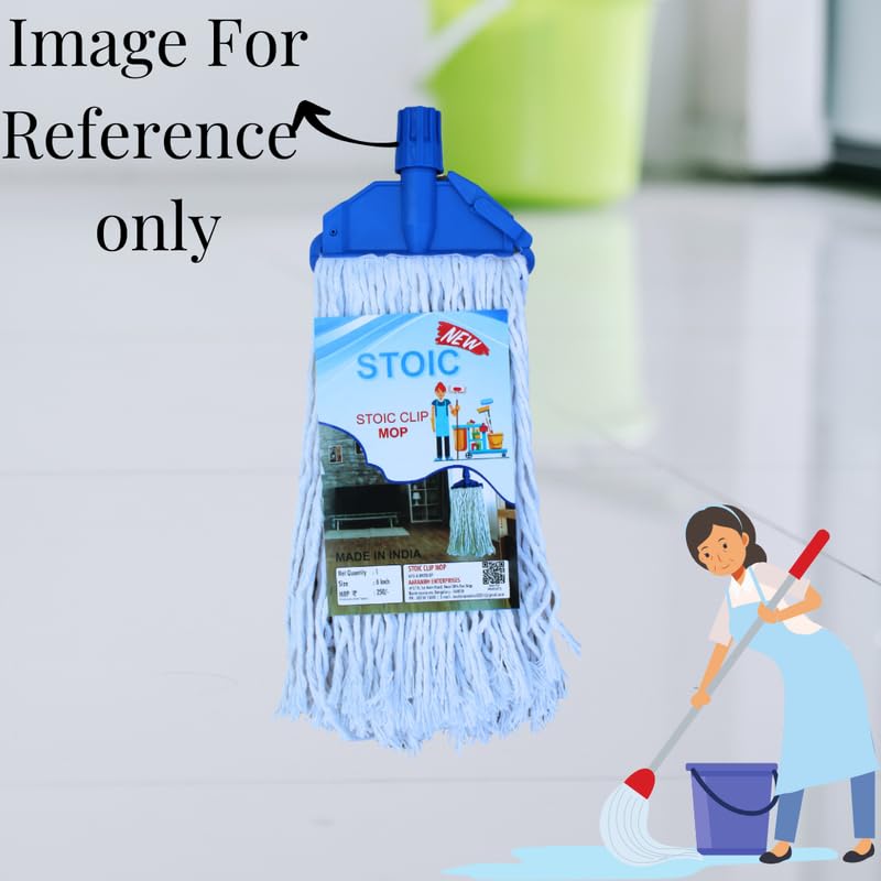 STOIC Cotton Mop Refill for Floor Cleaning Refill Home Office Use Home Office Hotel Hospitals Use 250 Gm (Pack of 3) - Image 3