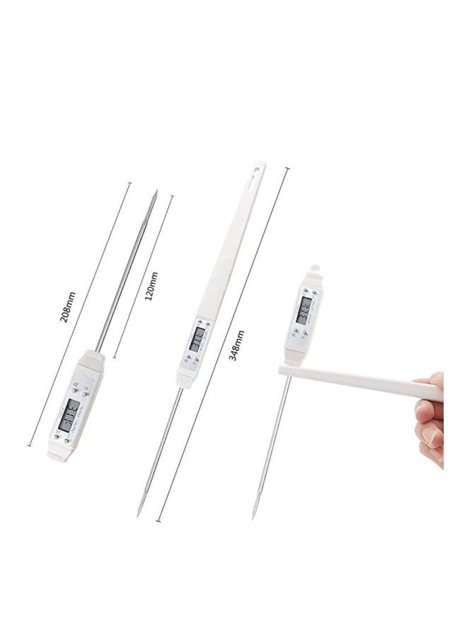 نيبمينينت ميزان حرارة رقمي بشاشة LCD أبيض/فضي 208مم - Image 3