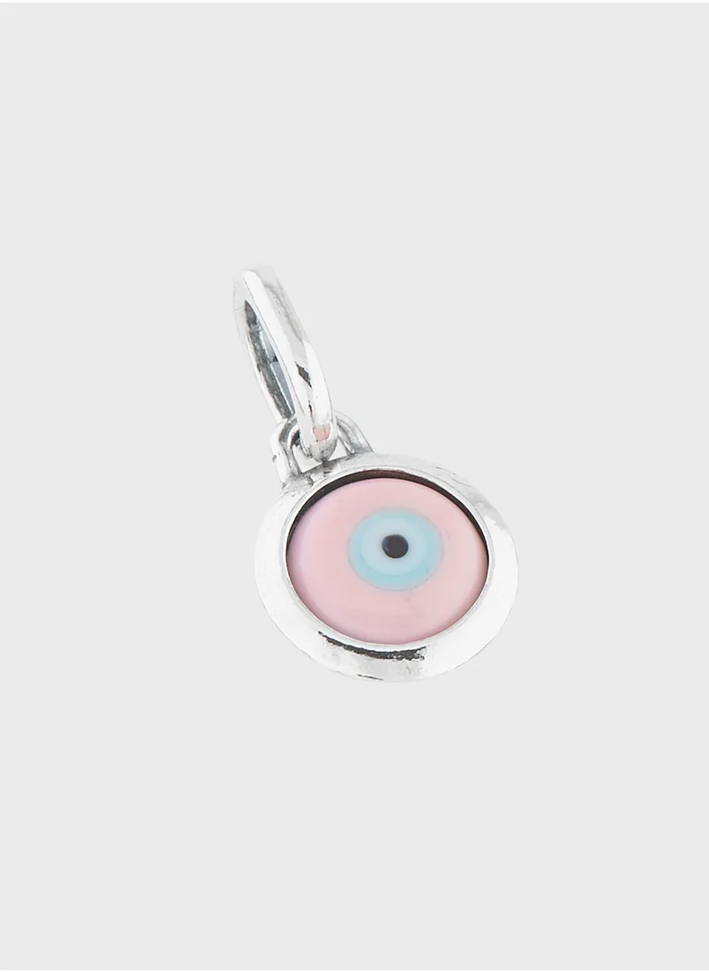 باندورا Engravable Evil Eye Sterling Charm