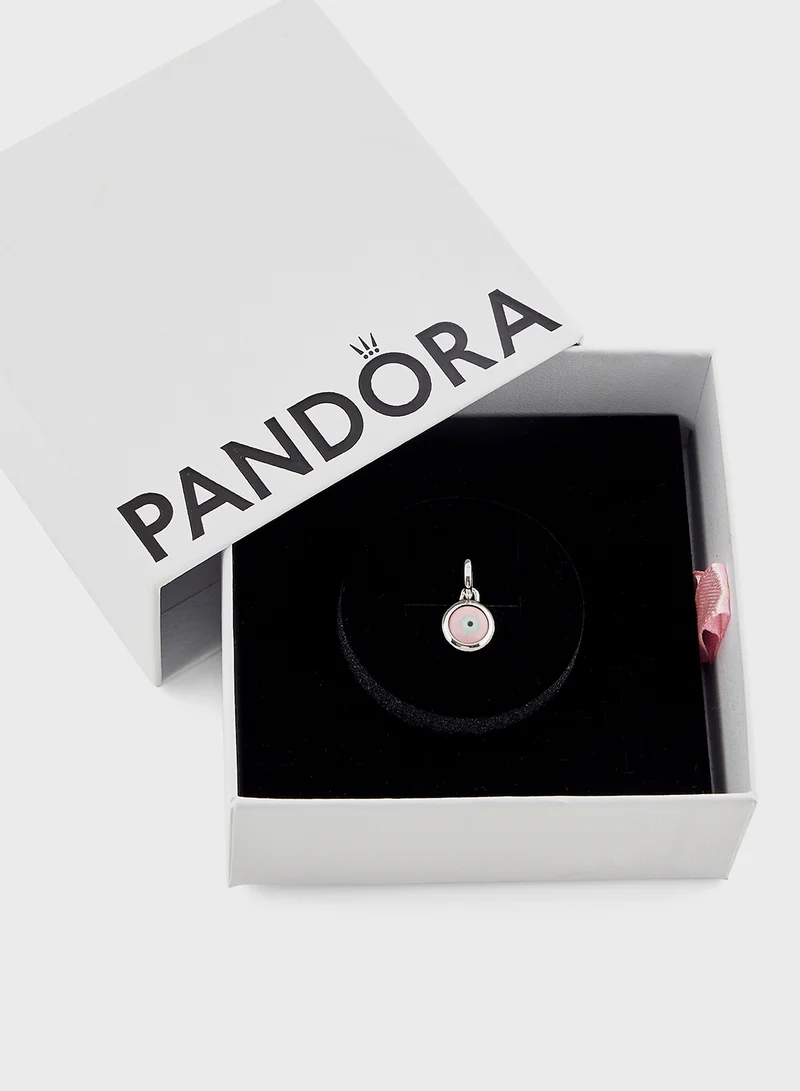باندورا Engravable Evil Eye Sterling Charm