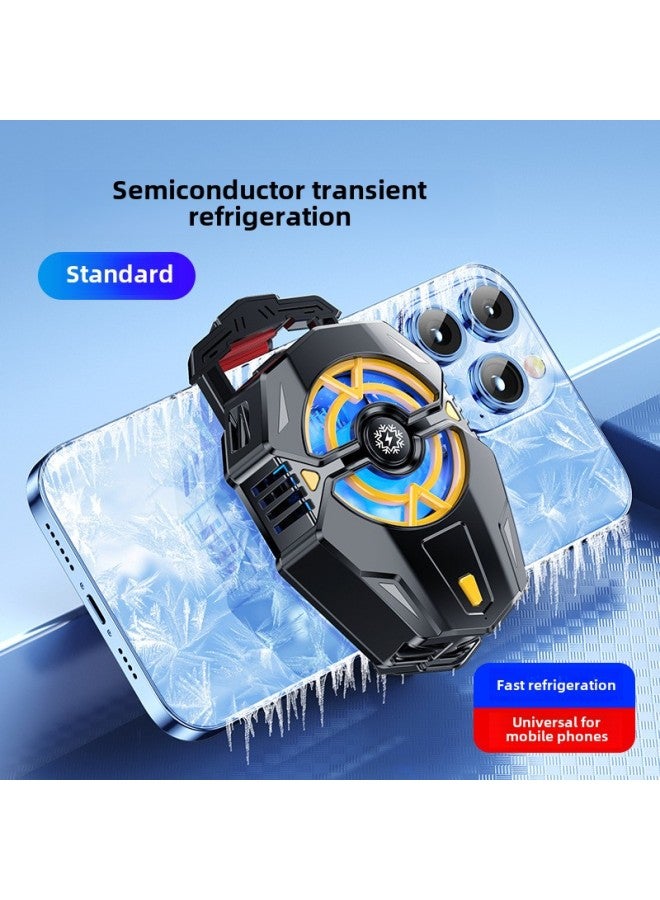 إسكدنيا Direct Supply Magnetic Back Clip Radiator Live Game Refrigeration Semiconductor Digital Display Mobile Phone Radiator-Color:J20 Matte Black (without Display) - Image 1