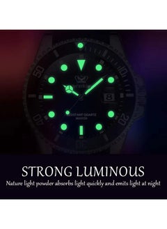 carekiso Men's Quartz Black Silicone Band Black Dial Watch 41mm  - Image 3