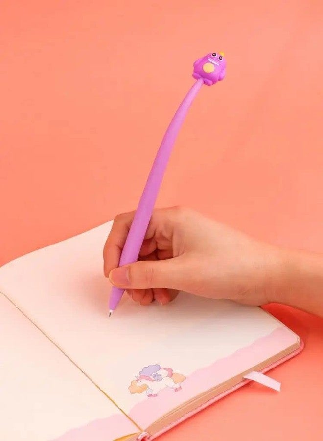 Radhya Accessories 2 pcs Monster Floppy Pens for Kids Gel Pens Set for School & Office Flexible Cartoon Pen for Office, Dancing Pens, Kawaii Stationery Birthday Return Gift - Image 4