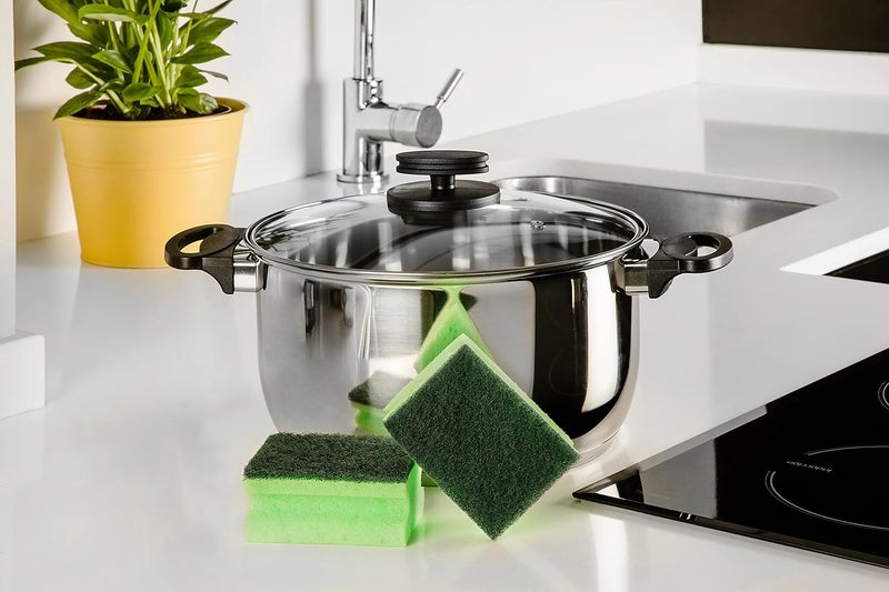 Scotch Brite Antibacterial Heavy Duty Classic Nail Saver Scrub Sponge, 1 unit/pack | Kitchen sponge | Dish sponge | Scrub | General Cleaning | Food Safe | Non-Rusting | Kitchen, Garage, Outdoor - Image 2