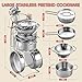 Shimirth Play Kitchen Accessories Large Stainless Steel Toddler Cooking Set Kids Kitchen Playset with Cutting Play Food Condiments Chef Apron Hat Service Bell Toy Food with 2 Baskets Boys Girls Gifts - Image 4