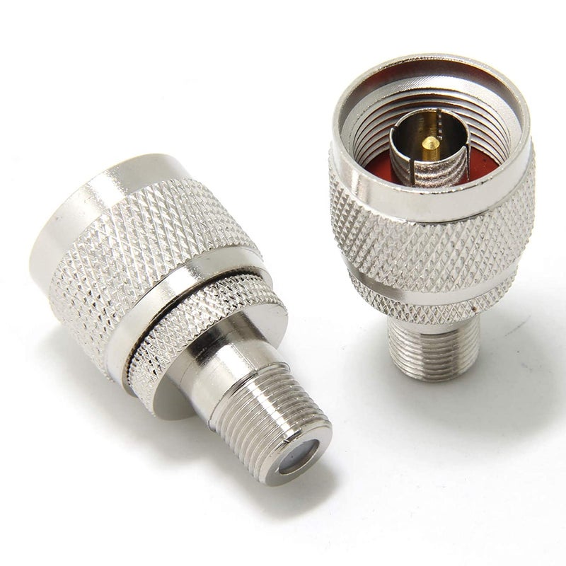 NETBOON N Type Male to F Type Female Adapter RF Coax Cable Connector Coupler (1) - Image 1