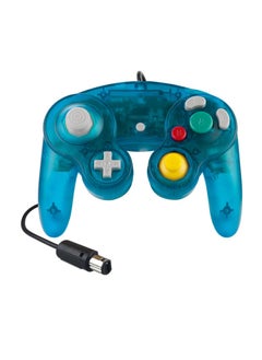 AS SEEN ON TV Wired Game Controller, Strong And Durable PC Precision Wired Gamepad, Easy To Operate Hassle Free Gaming Controller, Ergonomic Design Stable Joypad Controller For GameCube NGC, (Clear Blue)  - Image 1