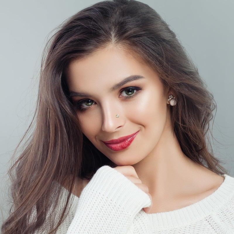 ONESING 29 PCS Gold Nose Rings for Women 20g Nose Piercings with Nose Rings Hoops L shaped Nose Screw Surgical Stainless Steel Nose Studs CZ Heart Star Hypoallergenic Nostril Nose Piercing Jewelry - Image 5