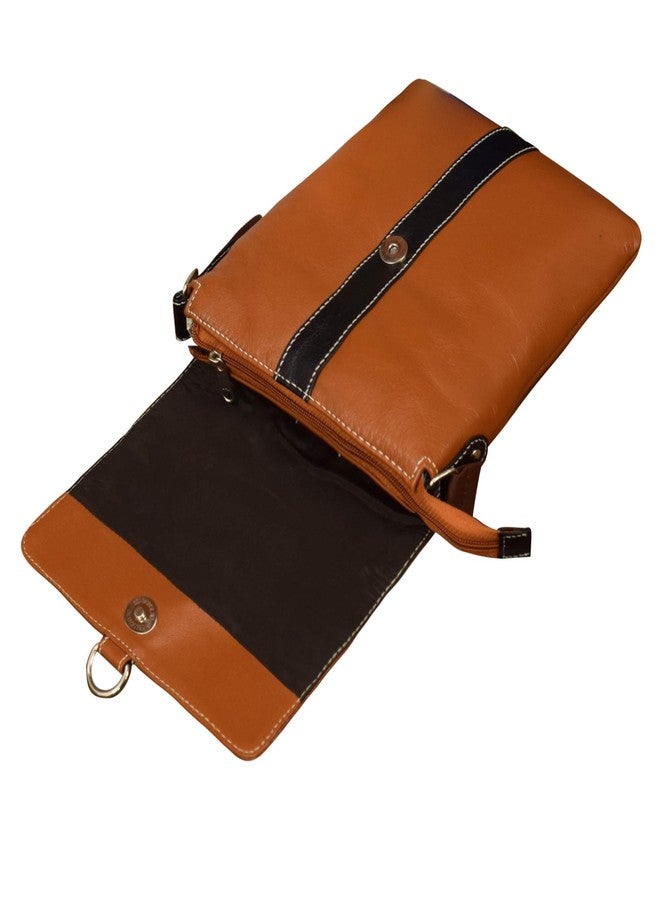 ABYS Genuine Leather Sling Bag For Men And Women(1158TN) - Image 2