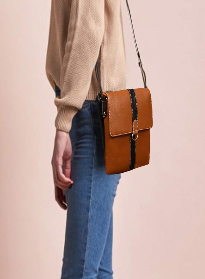 ABYS Genuine Leather Sling Bag For Men And Women(1158TN) - Image 3