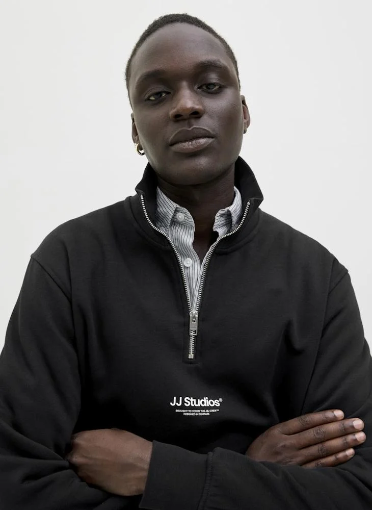 JACK & JONES Jjesoho Quarter Zip Sweatshirt