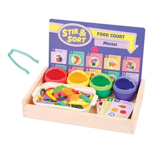 Battat Stir Sort Food Court Fine Motor Game - Image 1