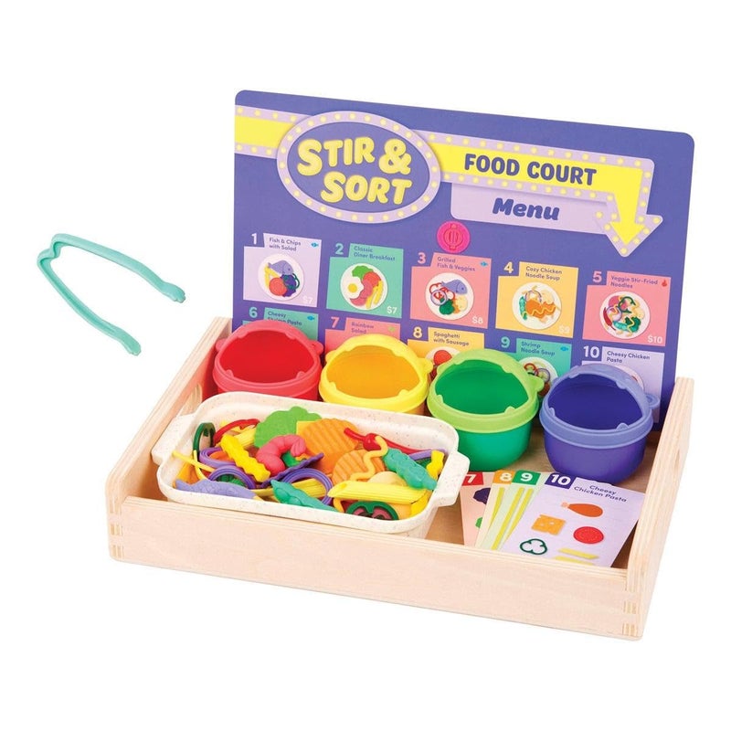 Battat Stir Sort Food Court Fine Motor Game - Image 3