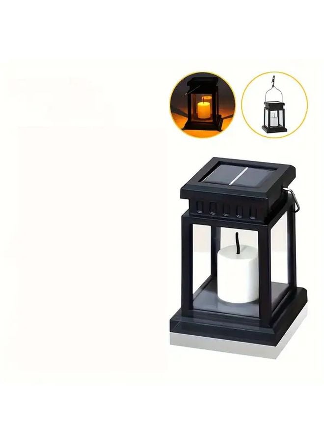 فانوس شعلة شمسي ذو ضوء أبيض دافئ، زينة خارجية معلقة مع مستشعر ضوء ذكي للحديقة - Image 1