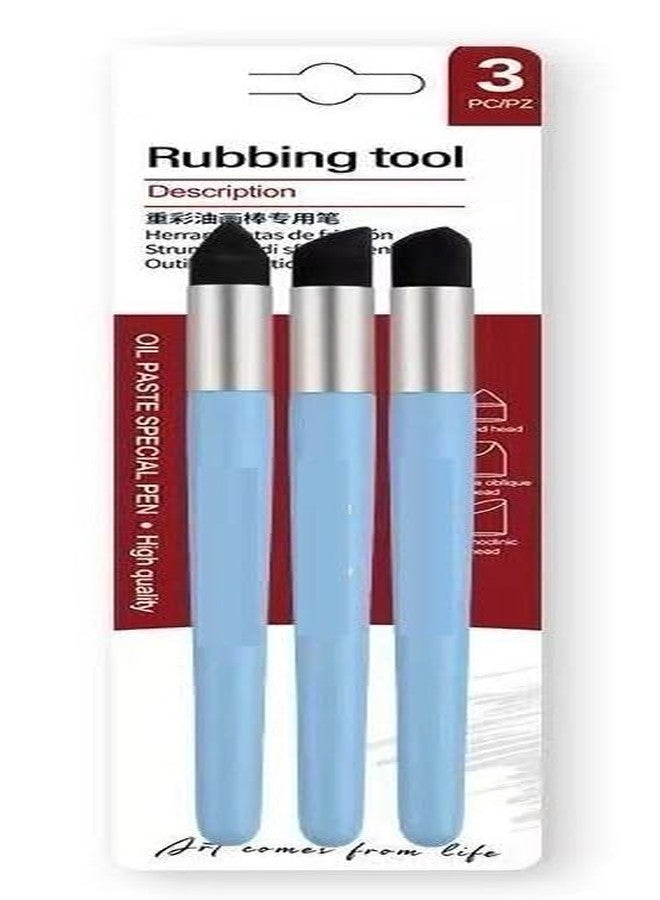 53 Arts 3PCS Small Sponge Rubbing Tool - Soft Round Blending Tools for Drawing, Coloring, Scrapbooking & DIY Craft Work - Image 1