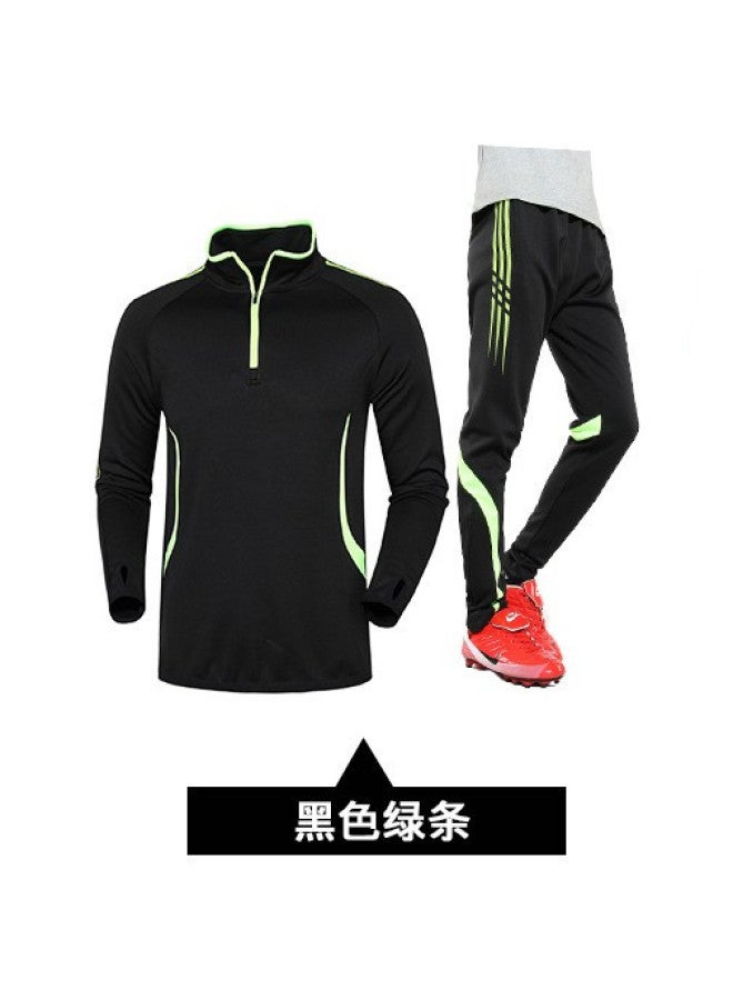 Black Green Football Jersey - Image 1