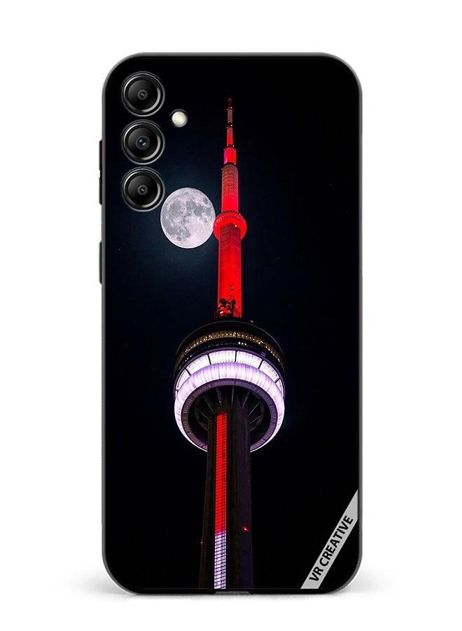 VR CREATIVE Protective Case Cover For Samsung Galaxy A55 Cn Tower Light up Red Design Multicolour - Image 1