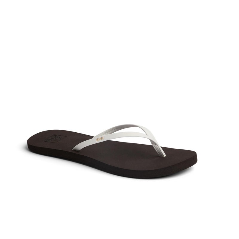Reef Bliss Nights Womens Flip Flop, Super Lightweight and Soft Footbed, Thin Strap Beach Sandal, Brown/White, 11 - Image 4