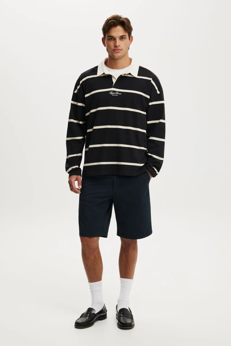 Cotton On Box Fit Rugby Polo