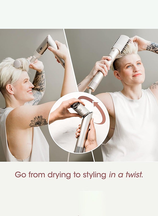 شارك flexstyle الهواء النمذجة والتجفيف النظام ، خمسة في واحد ضربة فرشاة متعددة صب الجهاز ، مع التلقائي تجعيد الشعر ، مجداف فرشاة ، فرشاة بيضاوية الشكل ، المكثف التبعي - Image 3