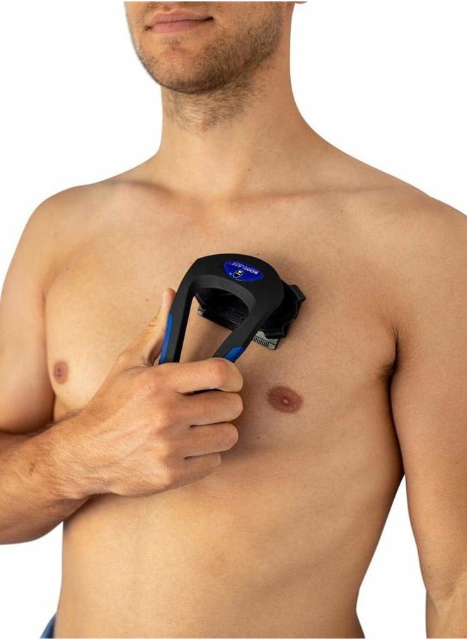 baKblade - Bakblade Body Grooming, Bodblade Ergonomic Shaver, Shaving Chest, Arms & Stomach Region - Image 1