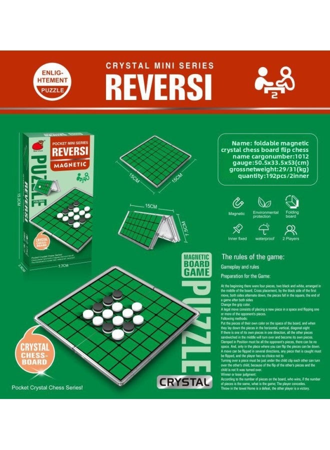 Cross-border Folding Magnetic Crystal Chessboard Snake Ladder Puzzle Chess Chess Go Checkers Chess Reverses