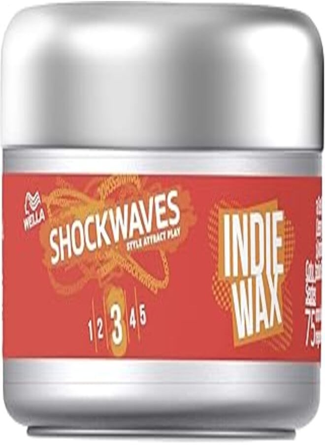 Wella Professionals Wella Shockwaves Indie Wax 75 ml Pack of 6 (6 x75 ml) 