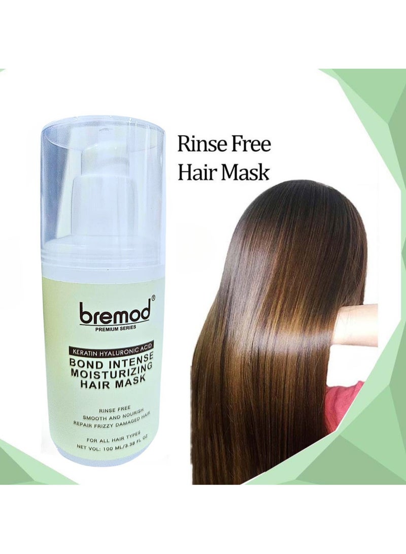BREMOD Keratin Hyaluronic Acid Bond Intense Moisturizing Hair Mask Rinse Free 100ml - Image 3