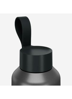 Quechua 1 L stainless steel water Flask 100 with screw cap for hiking - Grey  - Image 4
